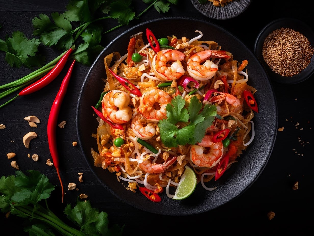pad thai dish