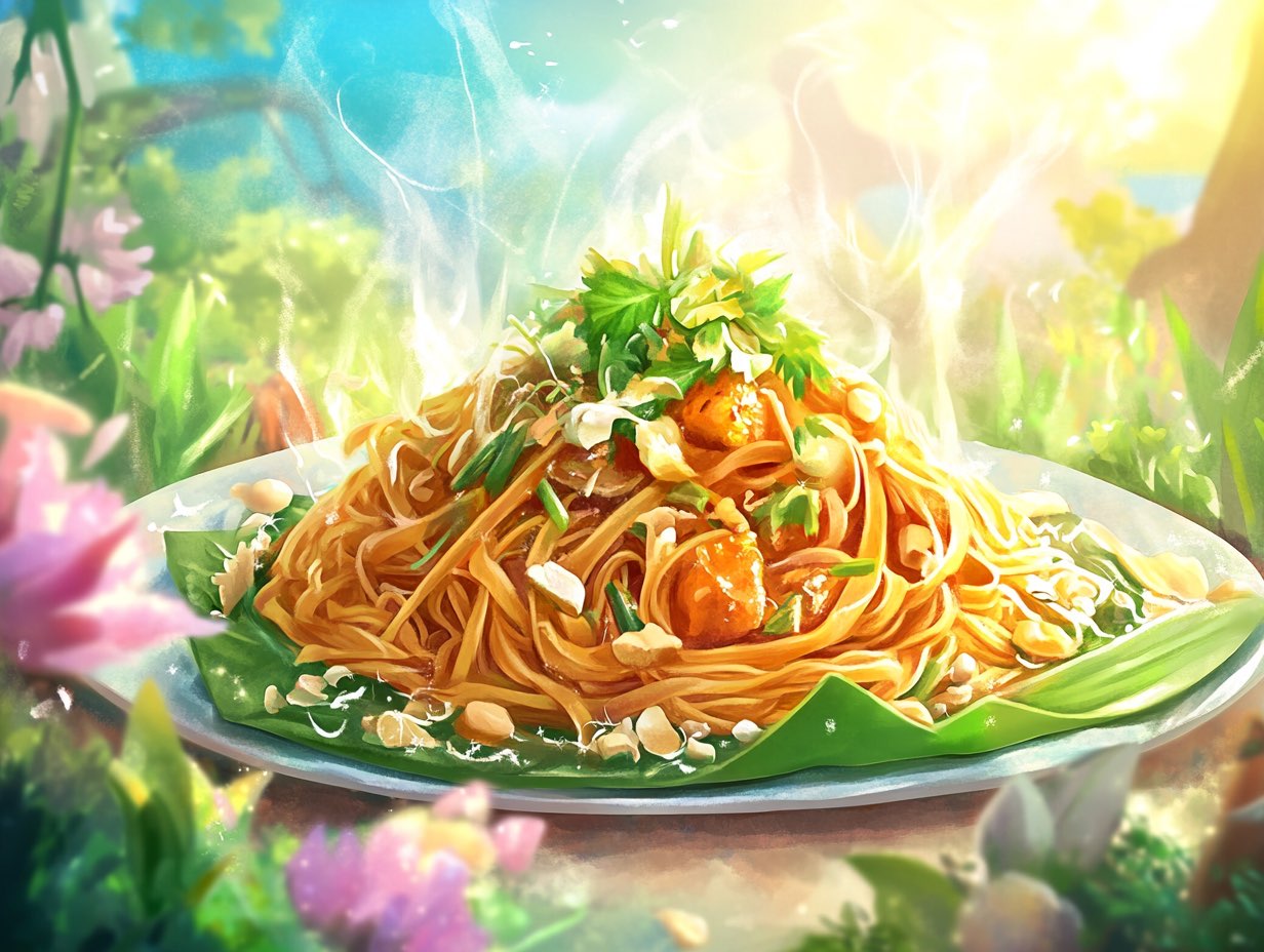 noodles on a dish