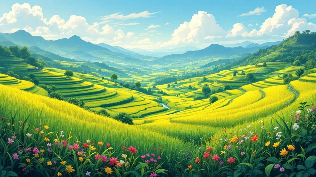 Rice fields in Thailand